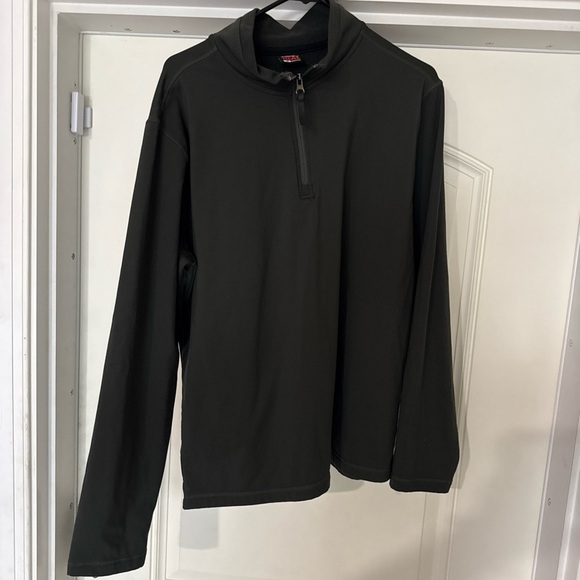 Arrow Olive Green Quarter Zip Knit Fleece 32 Degree Heat Sweater Men's Size M - Picture 1 of 7